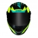 Capacete Ls2 Fechado  Classic Draze -  Preto / Amarelo / Verde