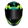 Capacete Ls2 Fechado  Classic Draze -  Preto / Amarelo / Verde
