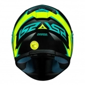 Capacete Ls2 Fechado  Classic Draze -  Preto / Amarelo / Verde