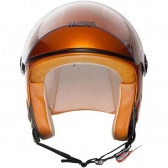 Capacete Taurus  Aberto Joy23 By II - Forração de couro na lateral Interna - Laranja