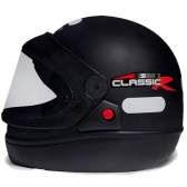 Capacete Taurus Fechado  San Marino Classic - Preto Fosco