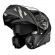 Capacete Norisk Articulado Com Óculos Solar Interno Motion Defender - Preto Fosco / Cinza Titanium